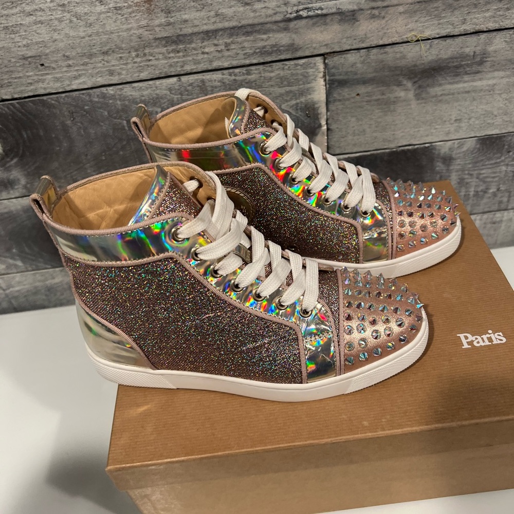 Christian louboutin high top sneakers